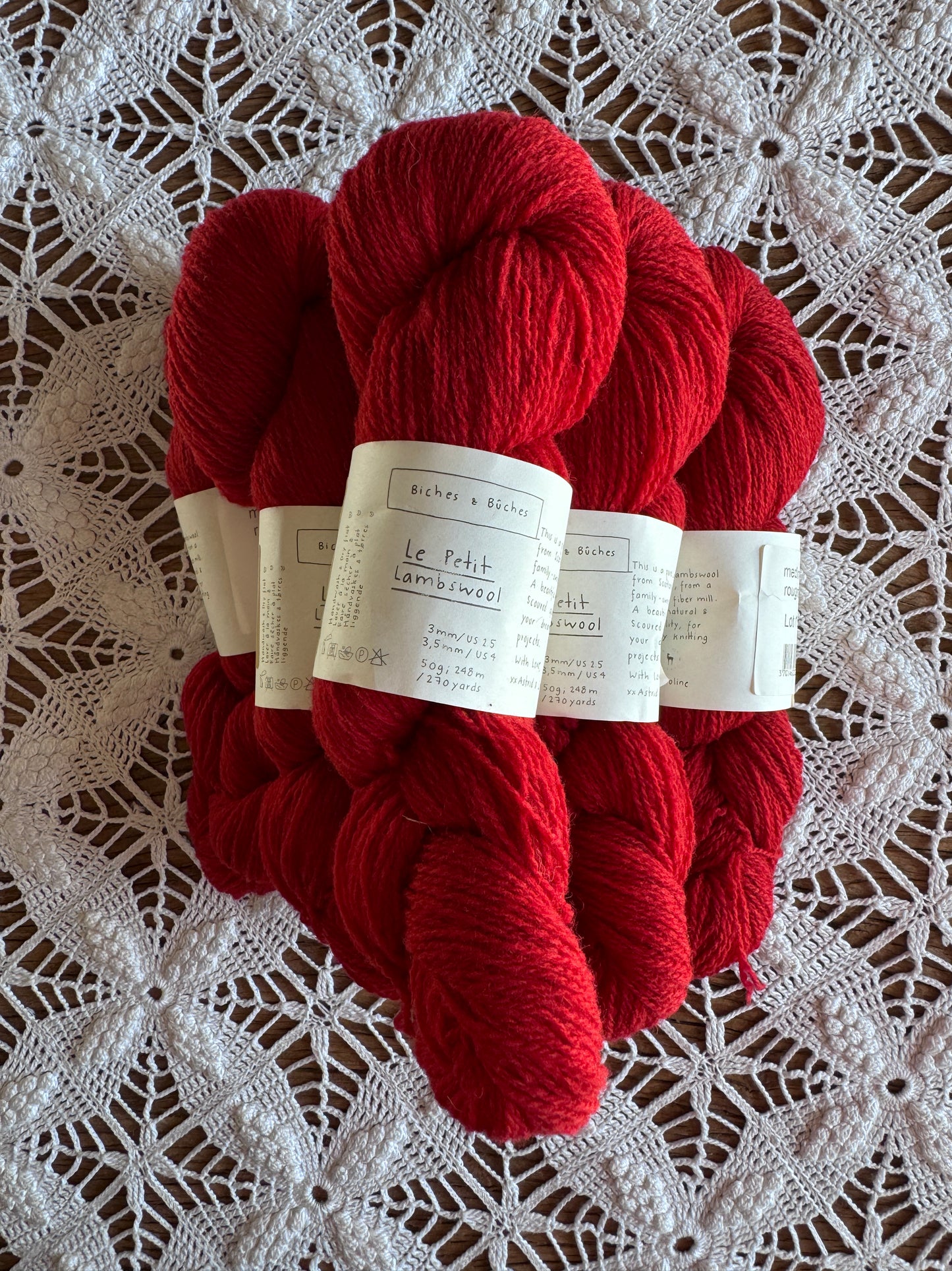 Le Petit Lambswool Medium Red