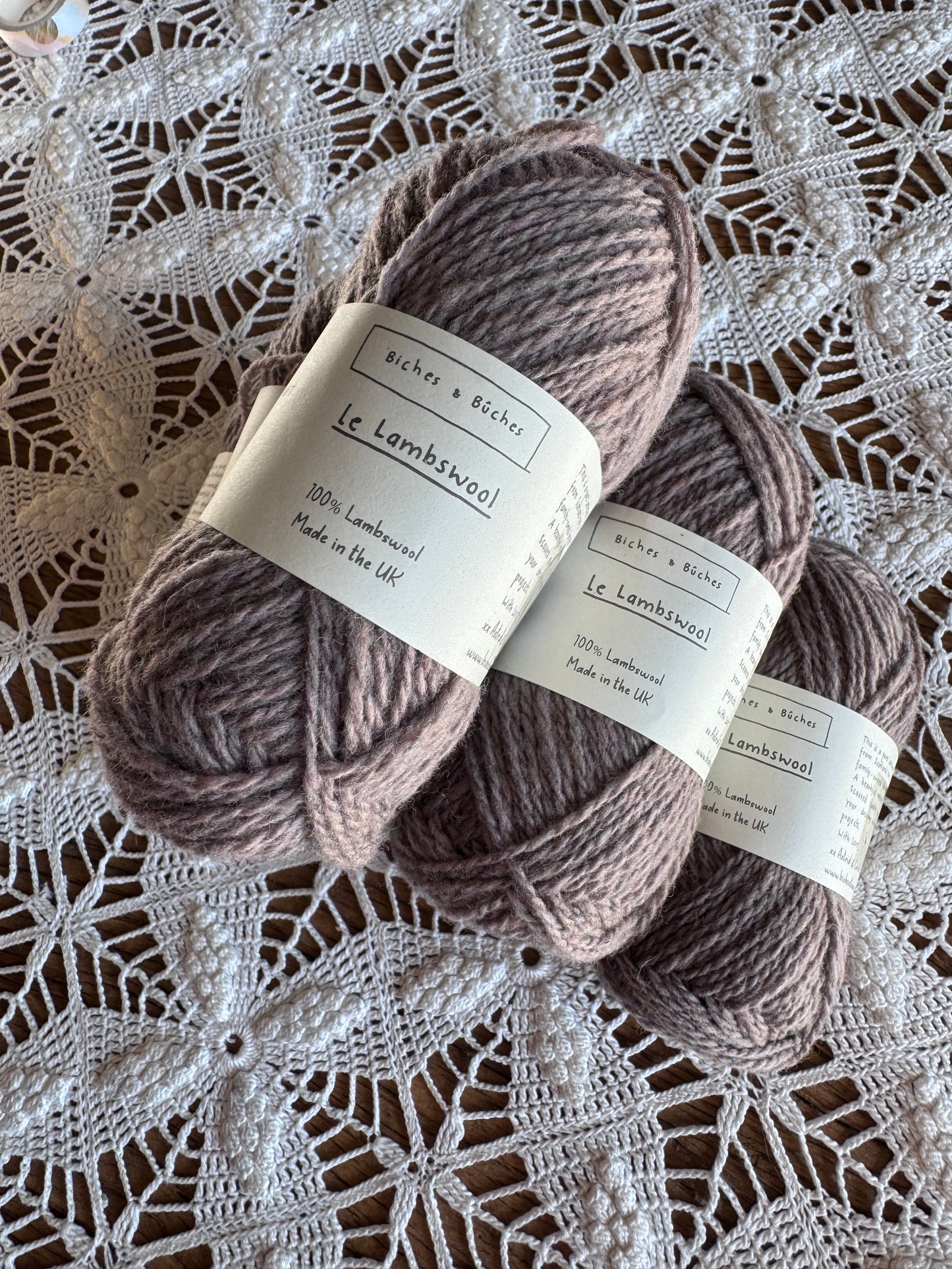 Le Lambswool Dark Rose Grey